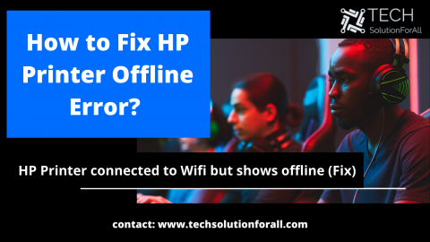 HP Printer says offline but is connected