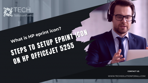 can't find eprint icon hp officejet 5255