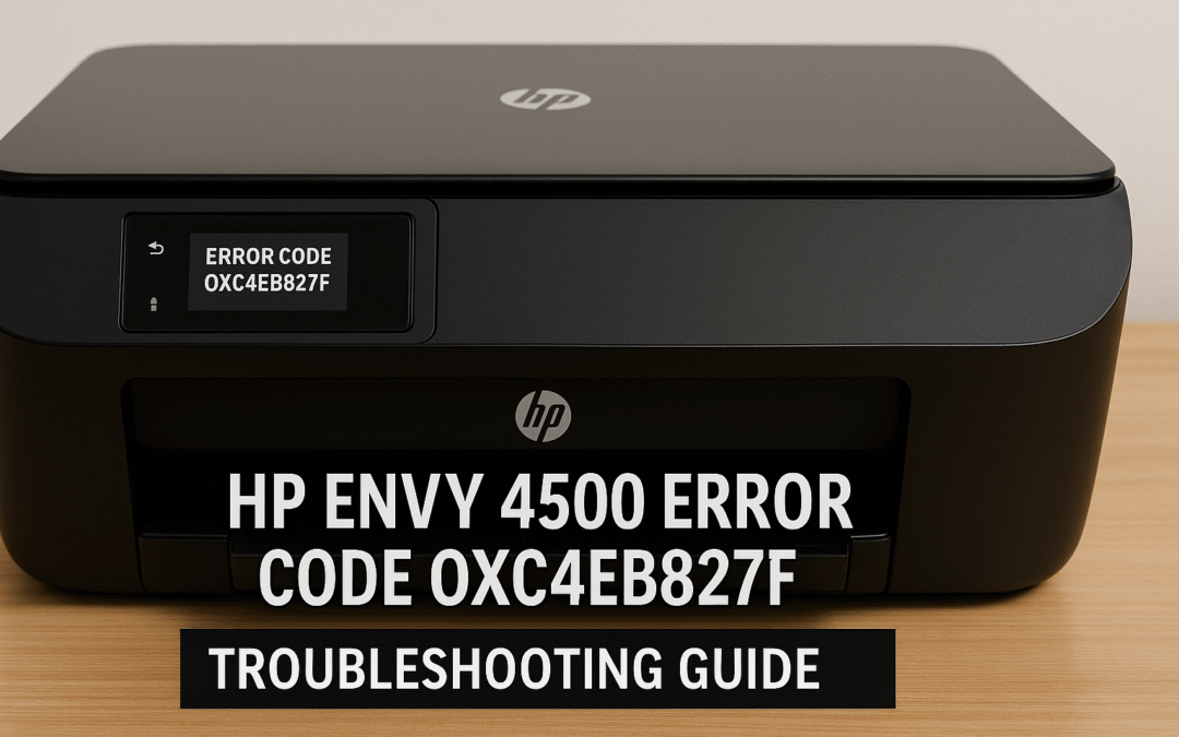 HP Envy 4500 Error Code OXC4EB827F: How to Fix It Quickly and Safely