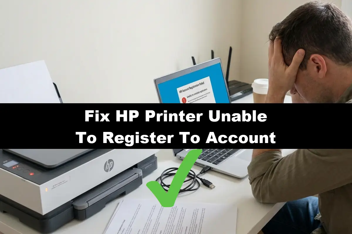 Fix HP Printer Unable To Register To Account Error Now!