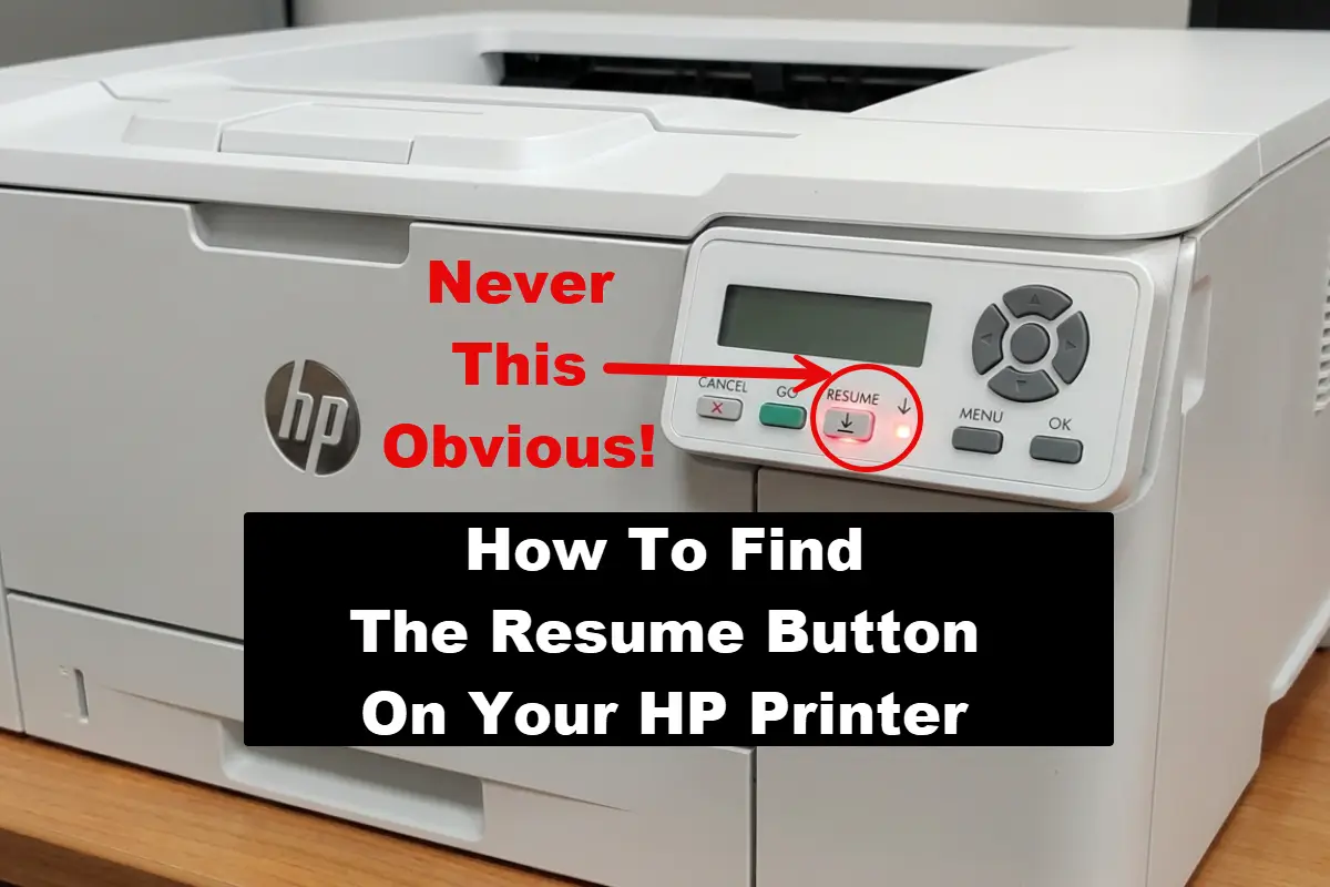 How To Find The Resume Button On Your HP Printer Right Now!