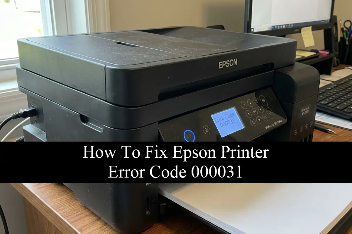 How To Fix Epson Printer Error Code 000031