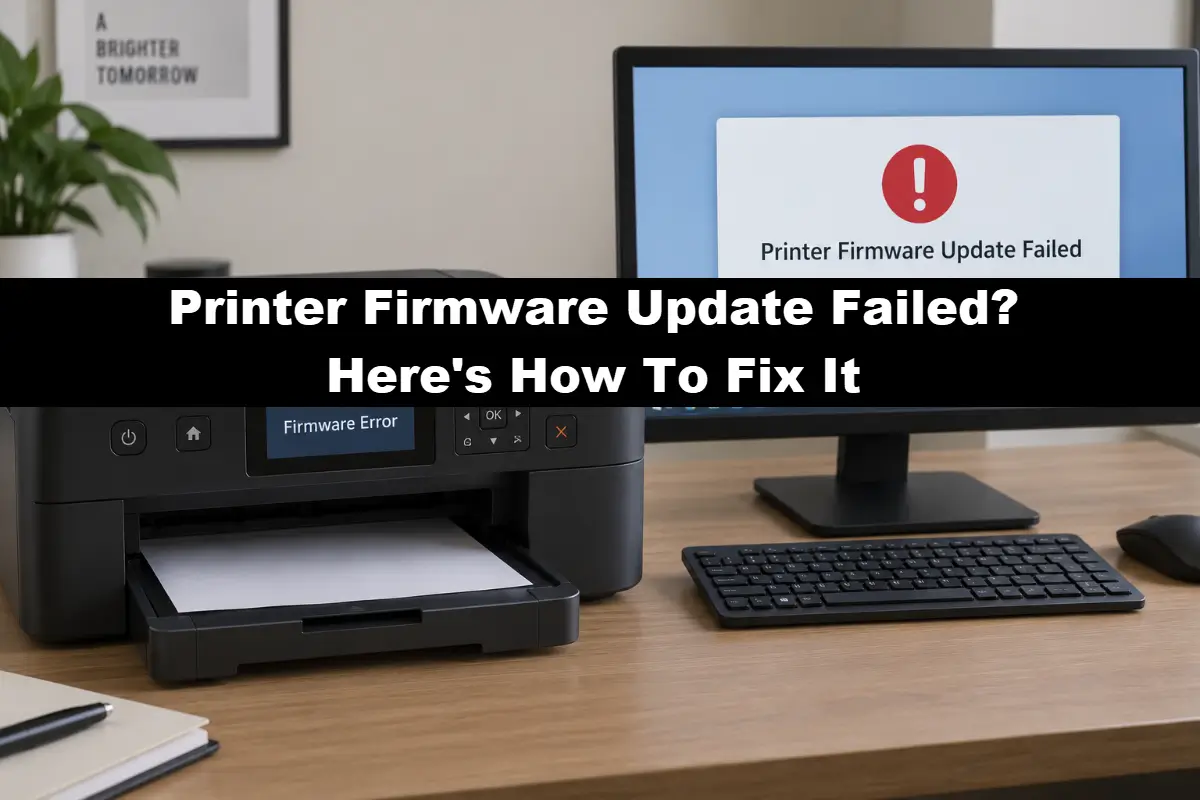 Printer Firmware Update Failed? How To Fix It Right Now!