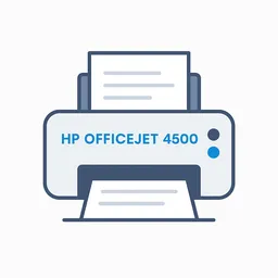 HP OfficeJet 4500 troubleshooting icon for print failure issues
